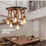 Loft Retro Vintage Lamps E27 Rope pendant Lights Bar Restaurant Living Room Dining Room Cafe Pub Club Office Chandelier