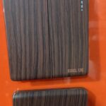 2023 New Wooden Brushed EBIL UK 1 gang Switch with USB,electrical Light Switch with Socket Panel, Embedded Wall Type 220V Dual Socket