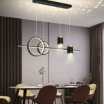 220V Nordic Starry Pendant Light Modern Luxury Dining Room Lamp Creative Decorative Table Chandelier Multi-mode Hanging Lighting