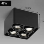 Square Led Ceiling Lamp Modern Design House Decoration Home ceiling Lighting surface mounted down light white or black housing