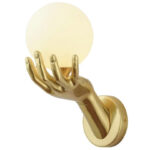 Modern creative hand hold ball wall lights bedside for bedroom wall lights wall sconce led home lighting bathroom light fixtures