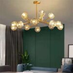 Nordic LED Crystal Chandelier Lighting American Vintage Bedroom Living Room Dining Room Lustre Art Hanging Lamp Indoor Decor - Image 2