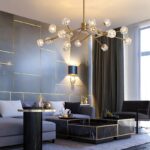 Nordic LED Crystal Chandelier Lighting American Vintage Bedroom Living Room Dining Room Lustre Art Hanging Lamp Indoor Decor - Image 3