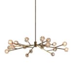 Nordic LED Crystal Chandelier Lighting American Vintage Bedroom Living Room Dining Room Lustre Art Hanging Lamp Indoor Decor - Image 6