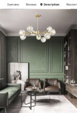 Nordic LED Crystal Chandelier Lighting American Vintage Bedroom Living Room Dining Room Lustre Art Hanging Lamp Indoor Decor - Image 9