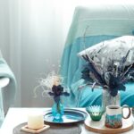 Artificial flowers in a vase