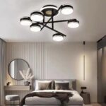 Modern Ceiling Chandelier Led Lighting For Living Room Bedroom Kitchen Dining Home Decor Black Gold Branch Pendant Ceiling Lamp