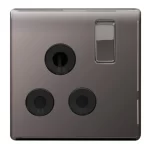 BG Nexus FBN99 Screwless Flat Plate Black Nickel 15A