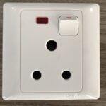 CHINT 15A 1-gang 3-pin Switched socket with indication lamp 250V AC-
