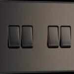 FBN44 ? BG 4GANG 2WAY SWITCH BLACK NICKEL