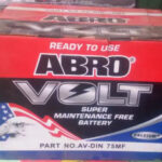 Abro Volt Automotive Car Battery 150 AH, 12v Sealed and dry charge 5752 MF