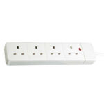 Extension Socket 2m White, Brennenstuhl Brand