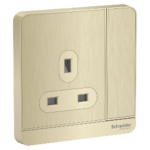 AvatarOn, switched socket, 3P, 13 A, 250 V, Metal Gold Gairline E8315_GH
