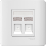 SHUTTERED WALLPLATE W/O MODULAR JACK E8432RJ_5_WE