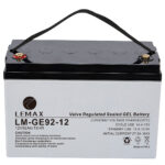 Emergency Power System Lead Acid Deep Cycle GEL Battery GEL 12V92Ah- Lemax