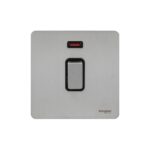 Ultimate Screwless flat plate ? 2-pole switch ? 1 gang ? stainless steel GU2411BSS