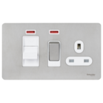 Ultimate Screwless flat plate ? cooker control unit ? 45 A ? 230 V ? white GU4401WSS