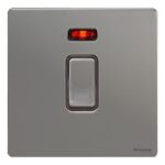 Ultimate Screwless flat plate ? 2-pole switch ? 1 gang ? black nickel GU4431BBN