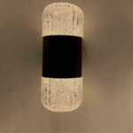 Modern Luxury Creative Acrylic LED Wall Light Gold Black Wall Lamp for Aisle Sconce Bedroom Bedside Corridor Home Decor