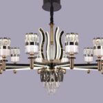 Nordic Modern Crystal Chandelier Home Decoration for Living Room Bedroom Led Ceiling Lamps Hall Hanging Indoor Pendant Lights