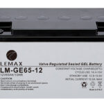 Lead Acid VRLA GEL Battery for Emergency Power System  GEL 12V65Ah- Lemax