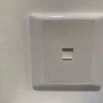 CHINT Wall Switch Telephone Wire Socket White Panel Switch Single gang