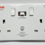 ABB CRS213 RCD Switched Socket Outlet 2 Gang 30A