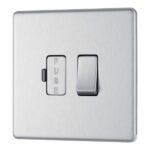 BG FBS50 Screwless Flat Plate Stainless Steel Switched 13A Fused Connection Unit