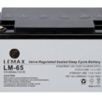 Battery Lead Acid Deep Cycle Battery  UPS 12V65AH  Lemax
